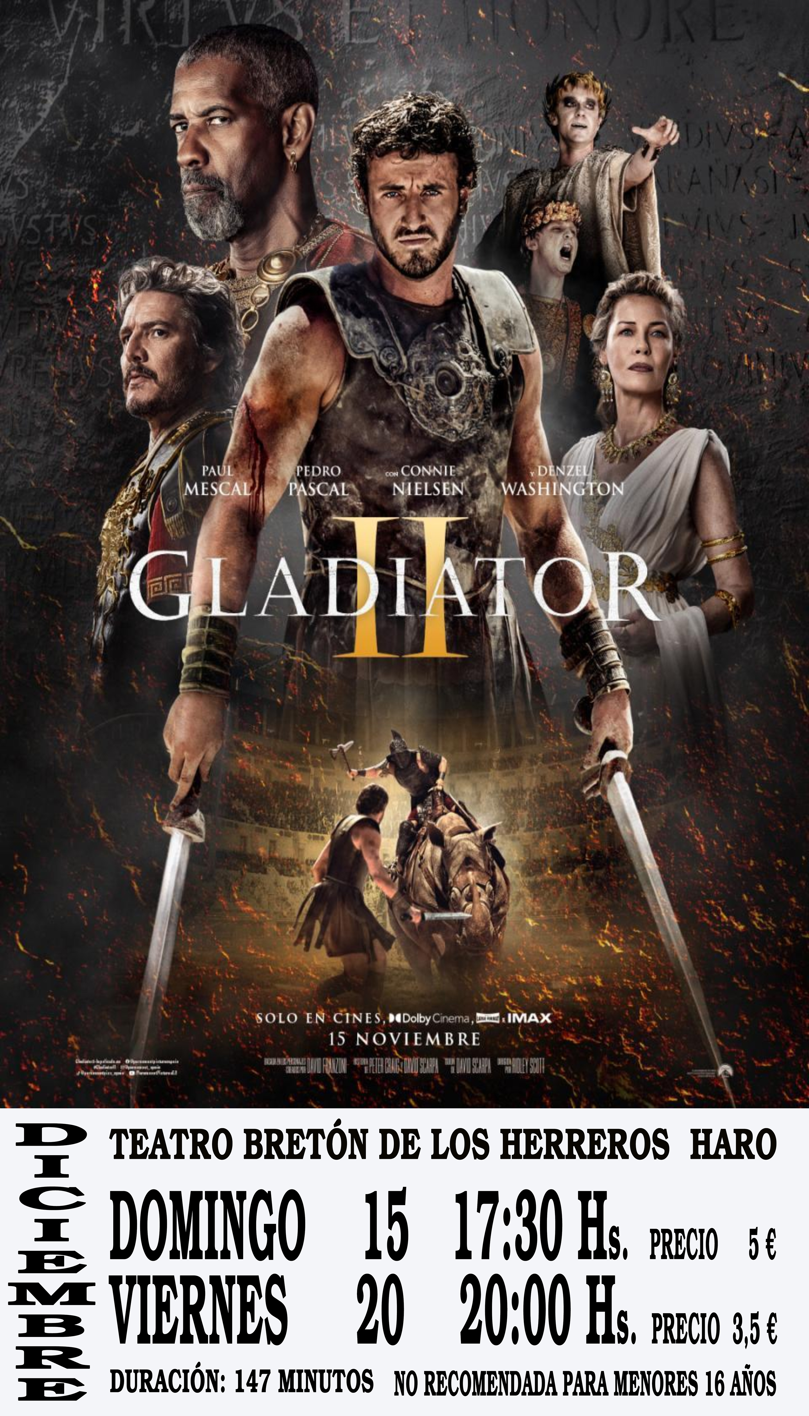 CINE: GLADIATOR II