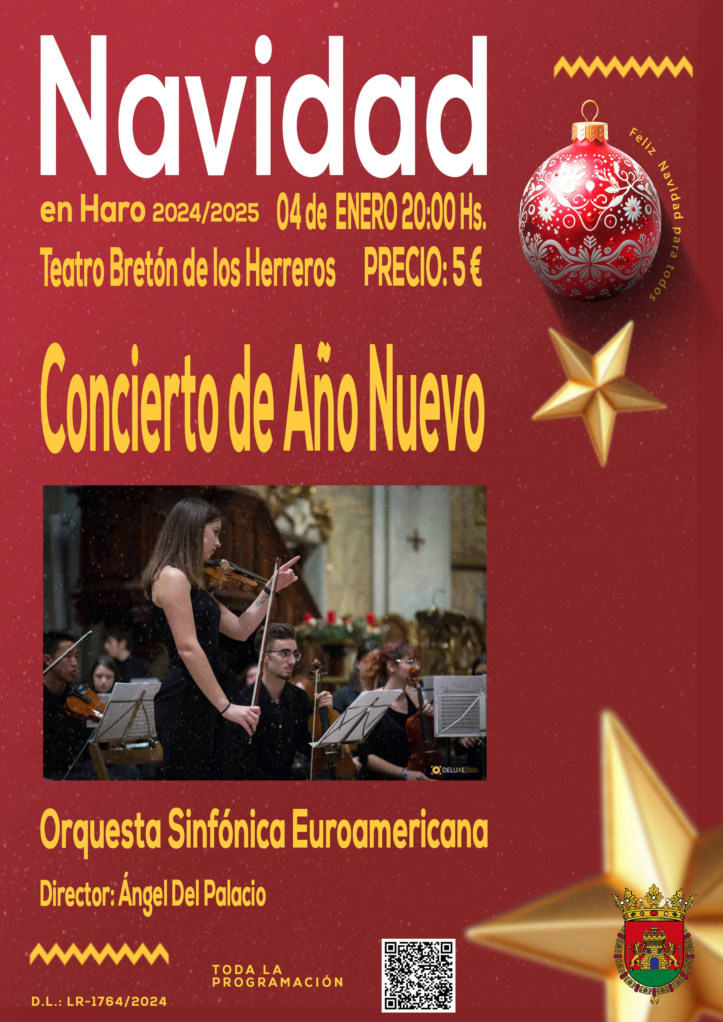 Concierto de año nuevo a cargo de Orquesta Sinfónica Eurocamericana