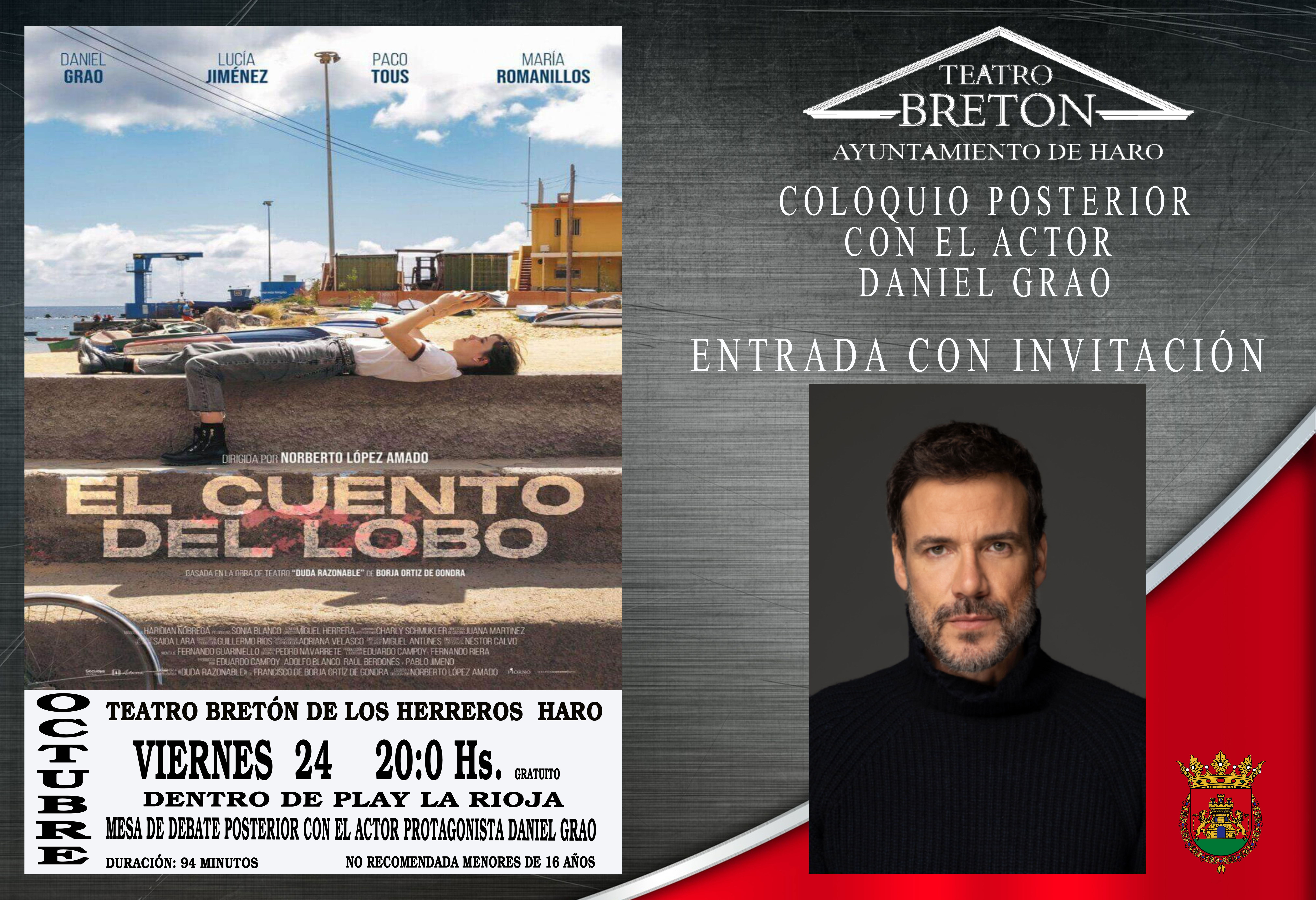 CINE: El cuento del lobo y mesa debate con Daniel Grao