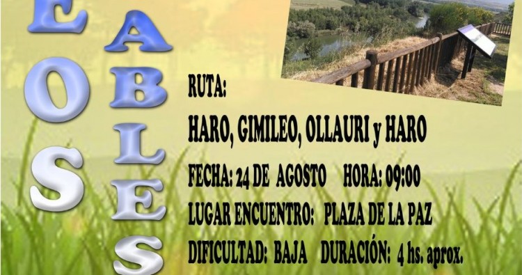 Paseo Saludable Agosto: Haro, Gimileo, Ollauri y Haro