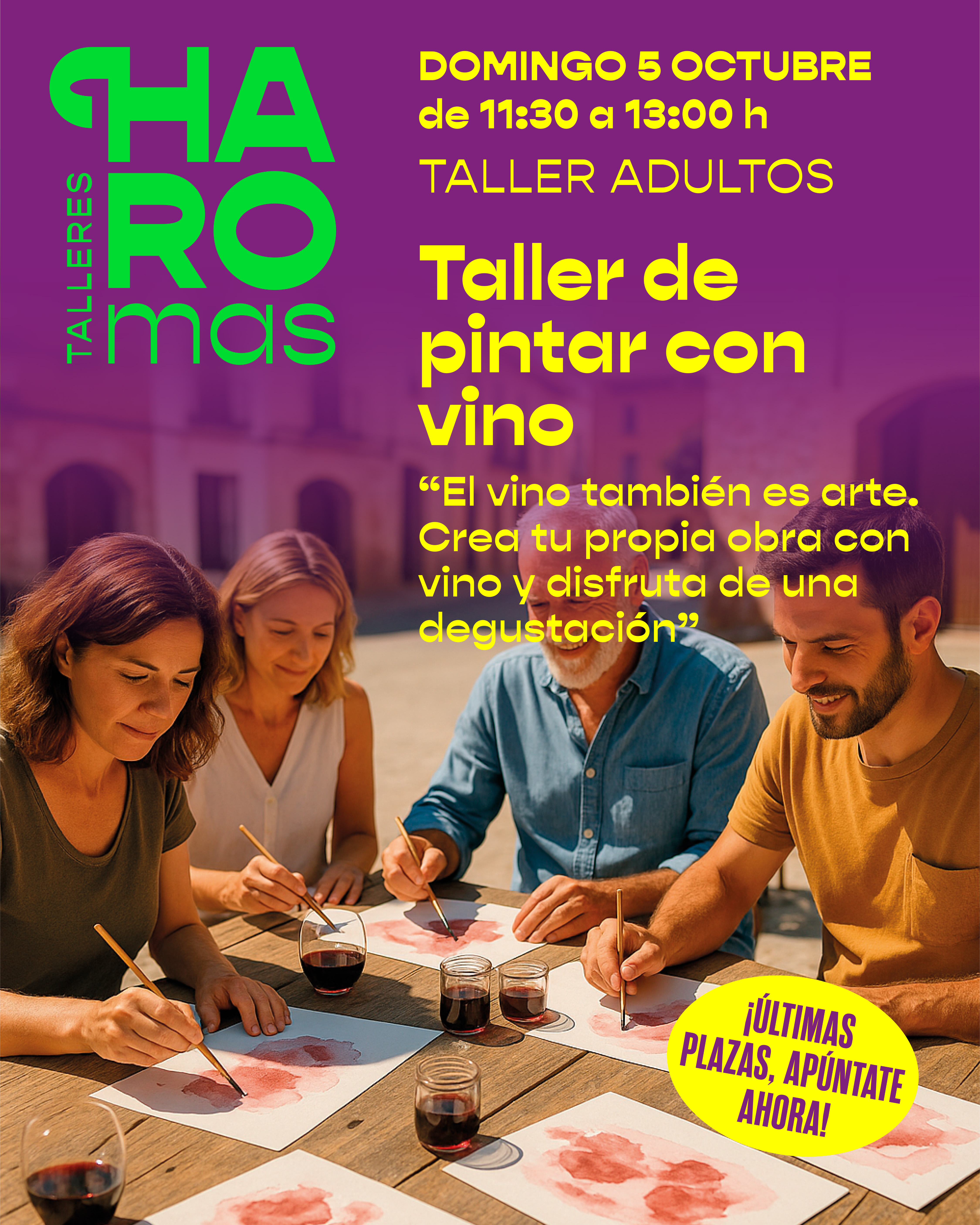 HAROMAS Taller Adultos: Taller de Pintura con Vino