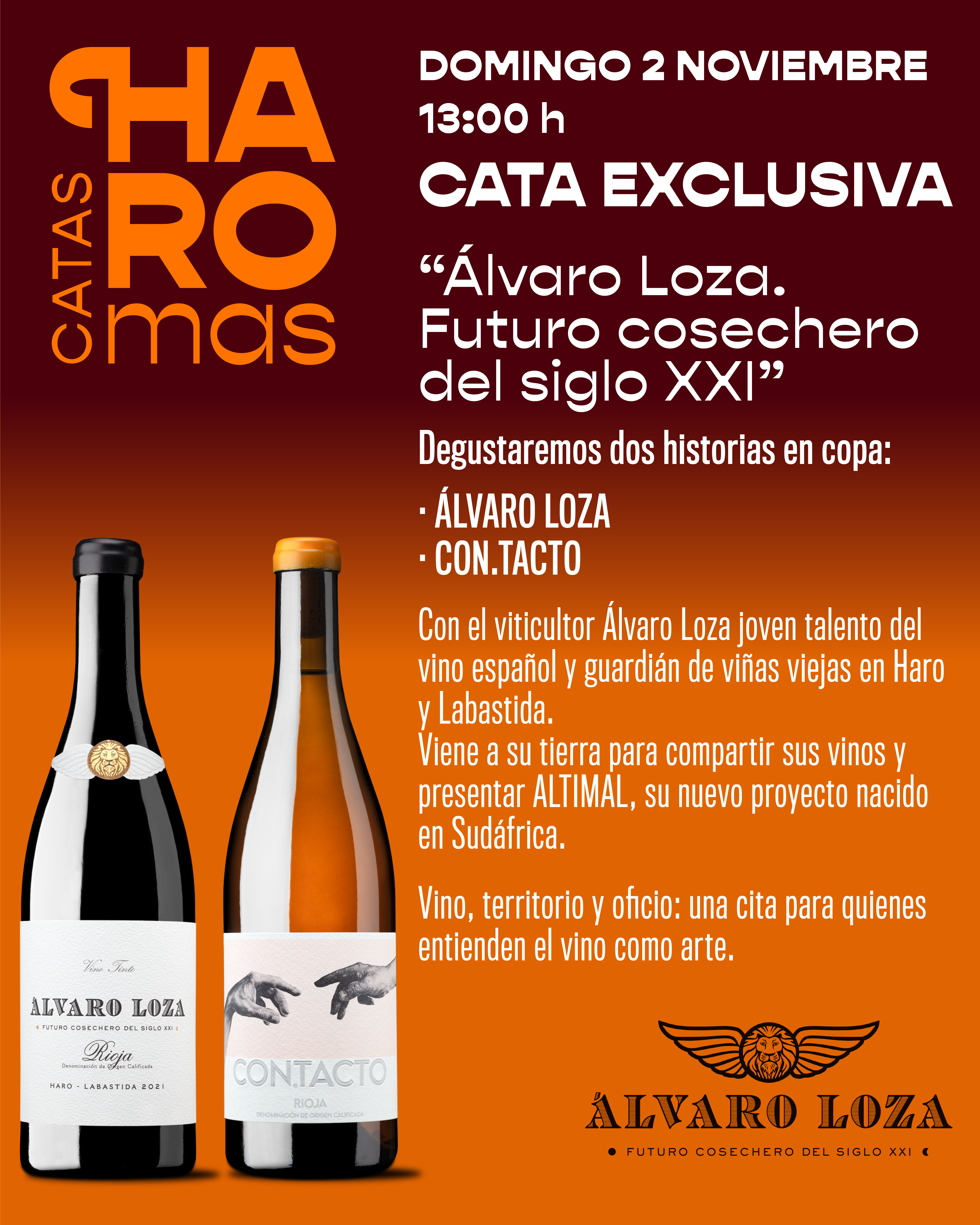 MERCADO HAROMAS: Cata con Álvaro Loza