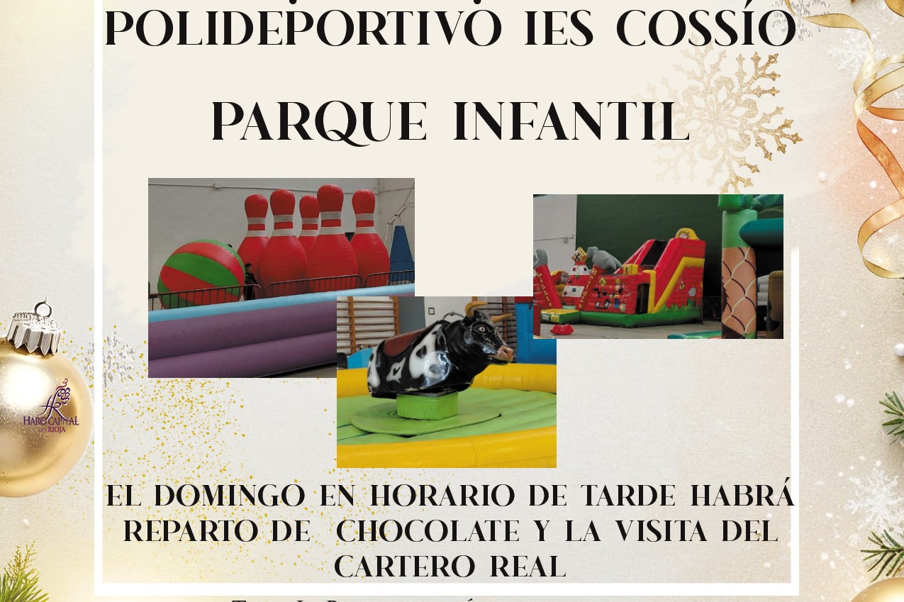 Parque Infantil en el Polideportivo del IES el 3 y 4 de enero