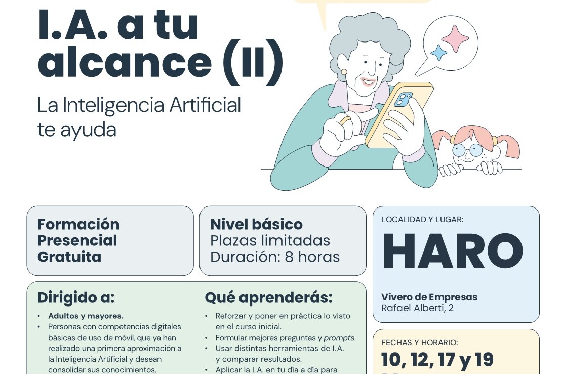 CURSO PRESENCIAL: IA a tu alcance (II)