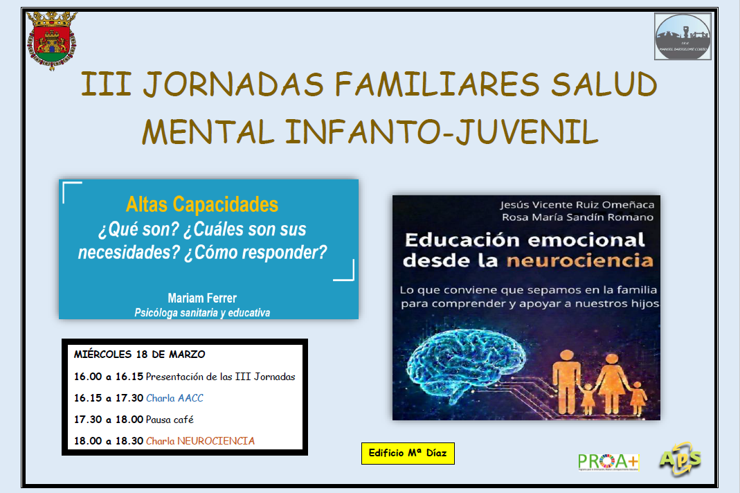 III Jornadas Familiares de Salud Mental Infanto-Juvenil