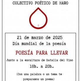 Poesía para llevar a cargo de Vinoverso