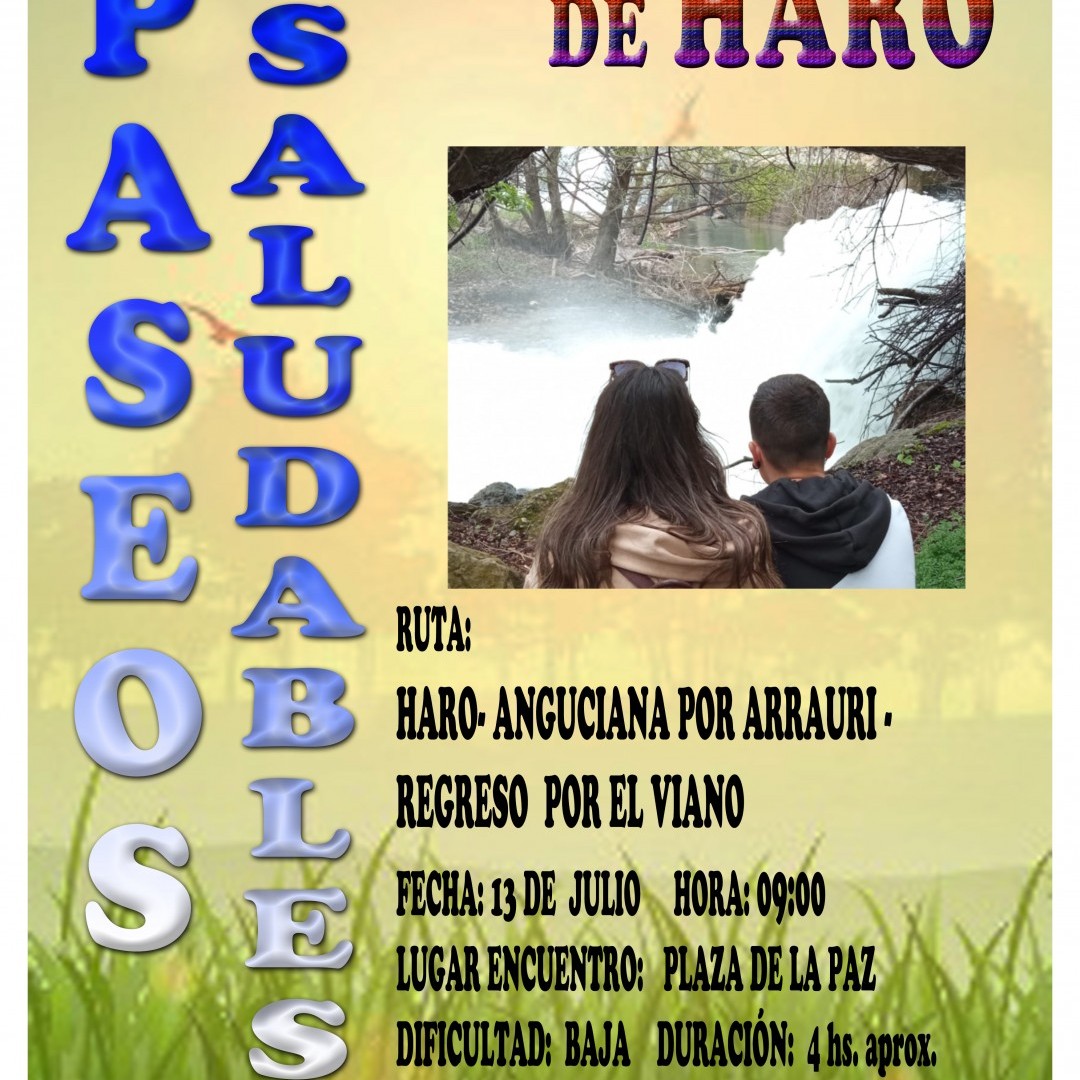 Paseo Saludable: Haro - Anguciana (ida por Arrauri y regreso por El Viano)