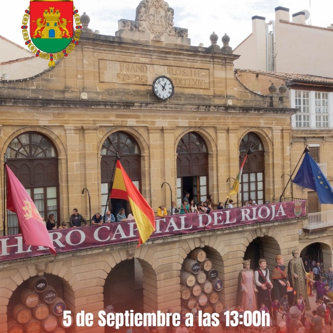 Cohete inicio de Fiestas en la Plaza de la Paz