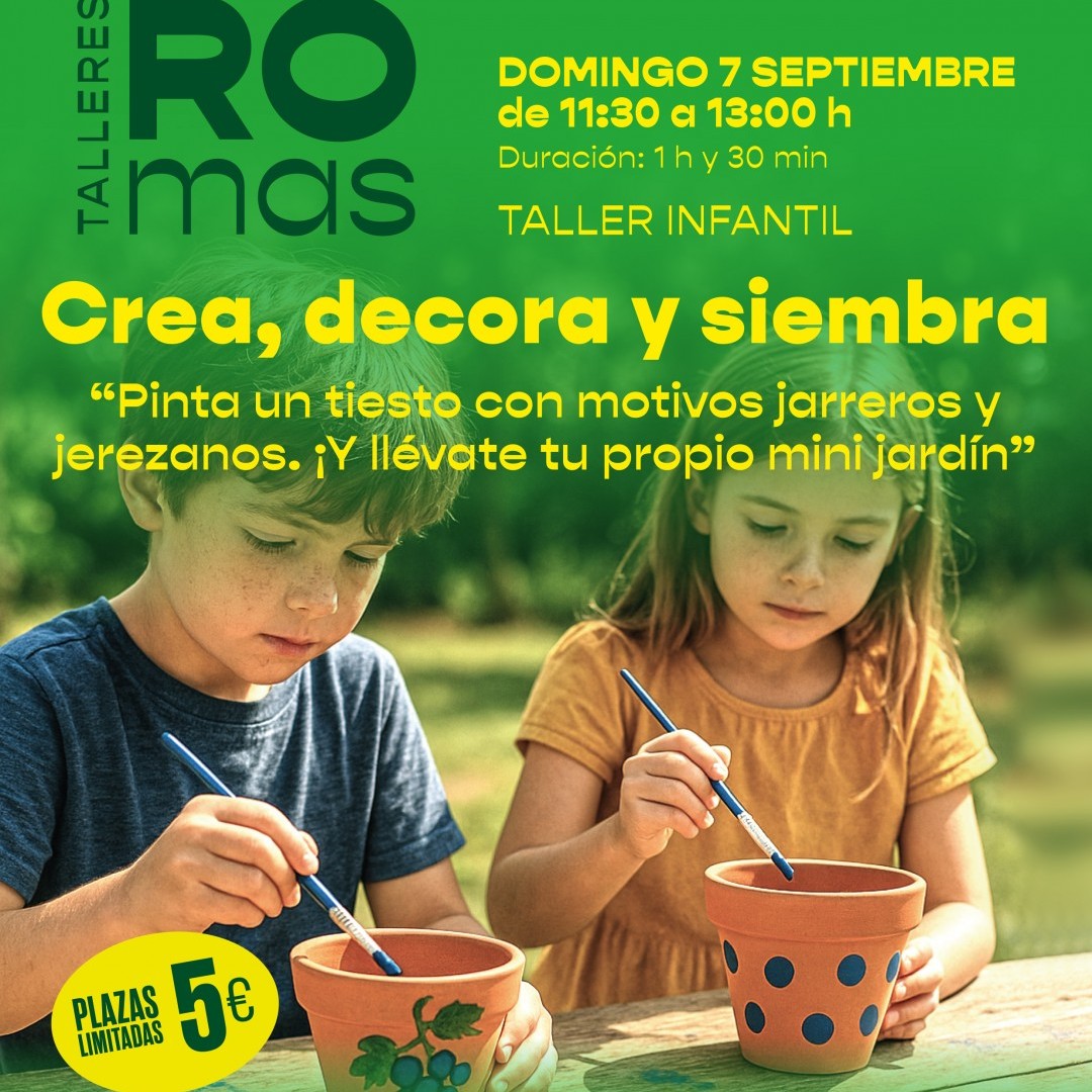 HAROMAS: Taller Infantil Crea, decora y siembra
