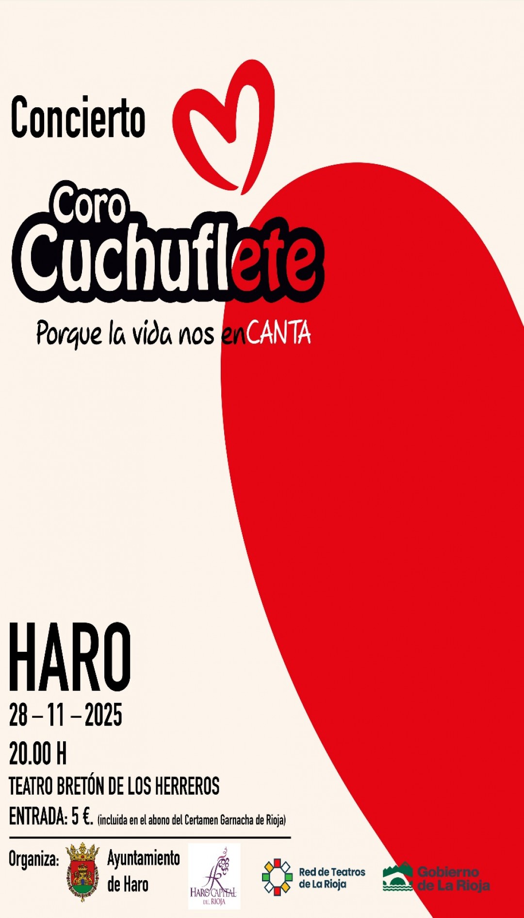 CERTAMEN GARNACHA FASE PROFESIONAL (Paralela): Concierto del Coro Cuchuflete