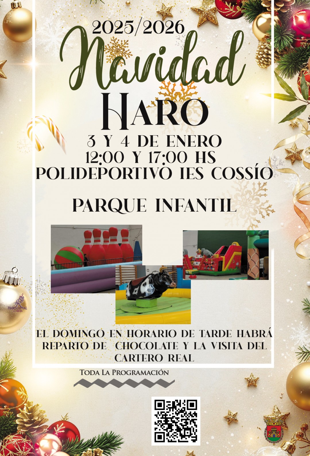 Parque Infantil en el Polideportivo del IES el 3 y 4 de enero