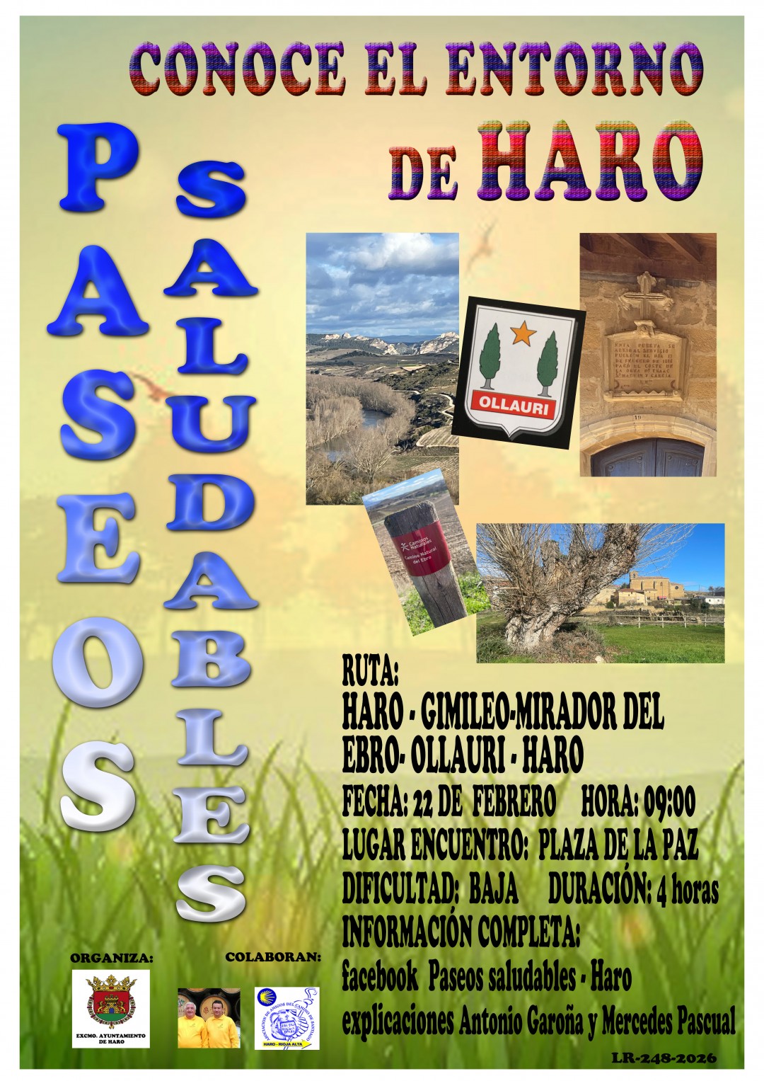 PASEO SALUDABLE: Haro - Gimileo - Mirador del Ebro - Ollauri - Haro
