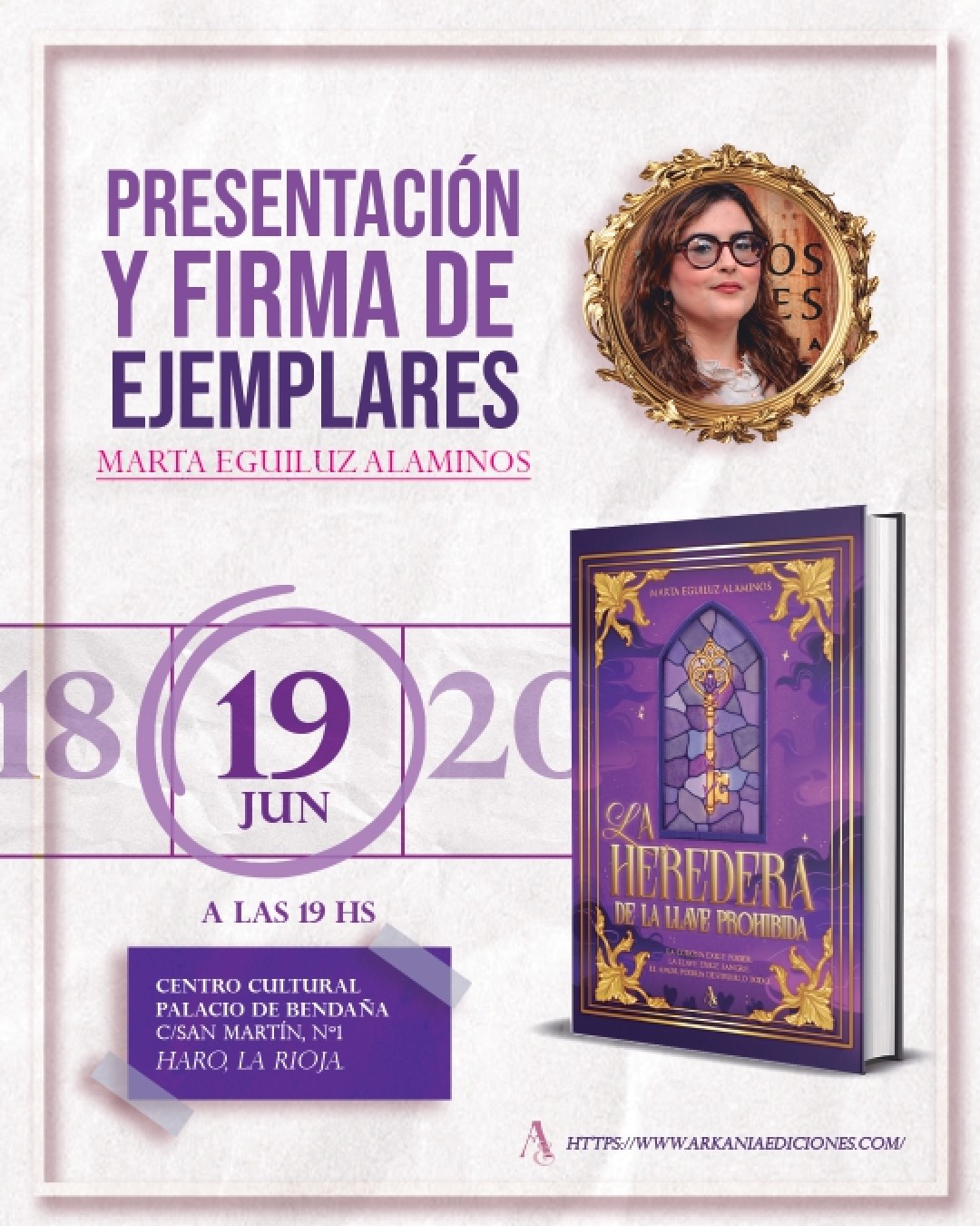 LITERATURA: Presentación `La Heredera de la llave prohibida´