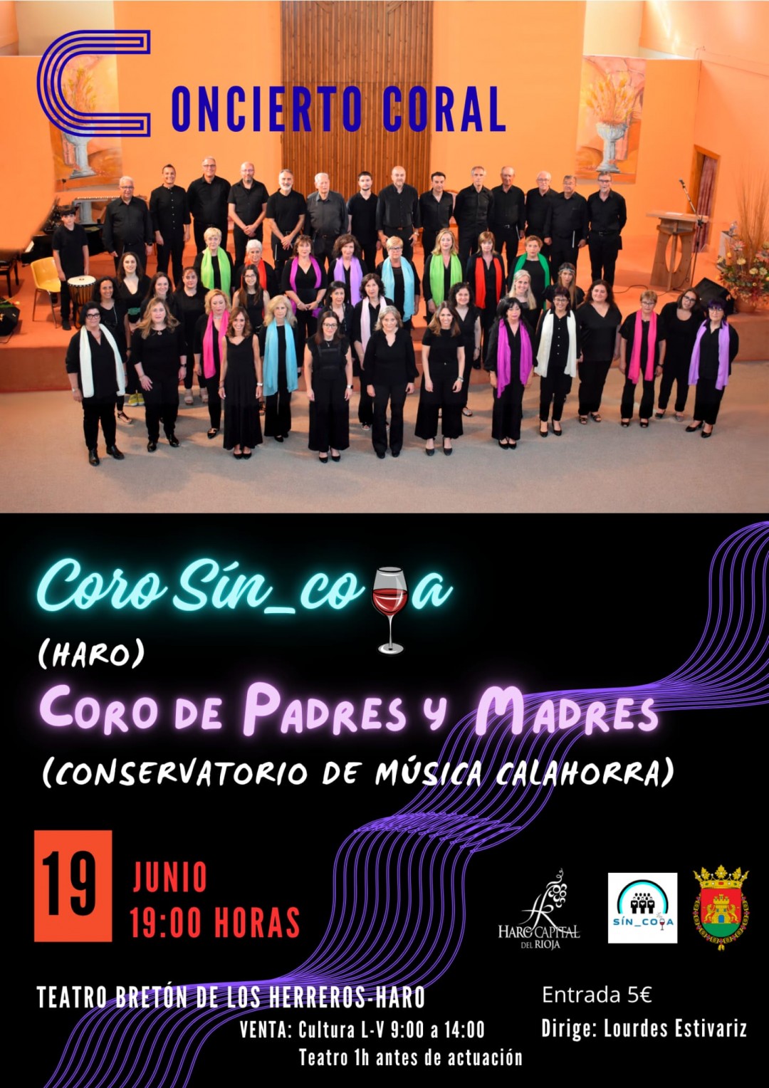 CONCIERTO: Coro Sin Co Pa de Haro y Coro de Padres y Madres del Conservatorio de Calahorra