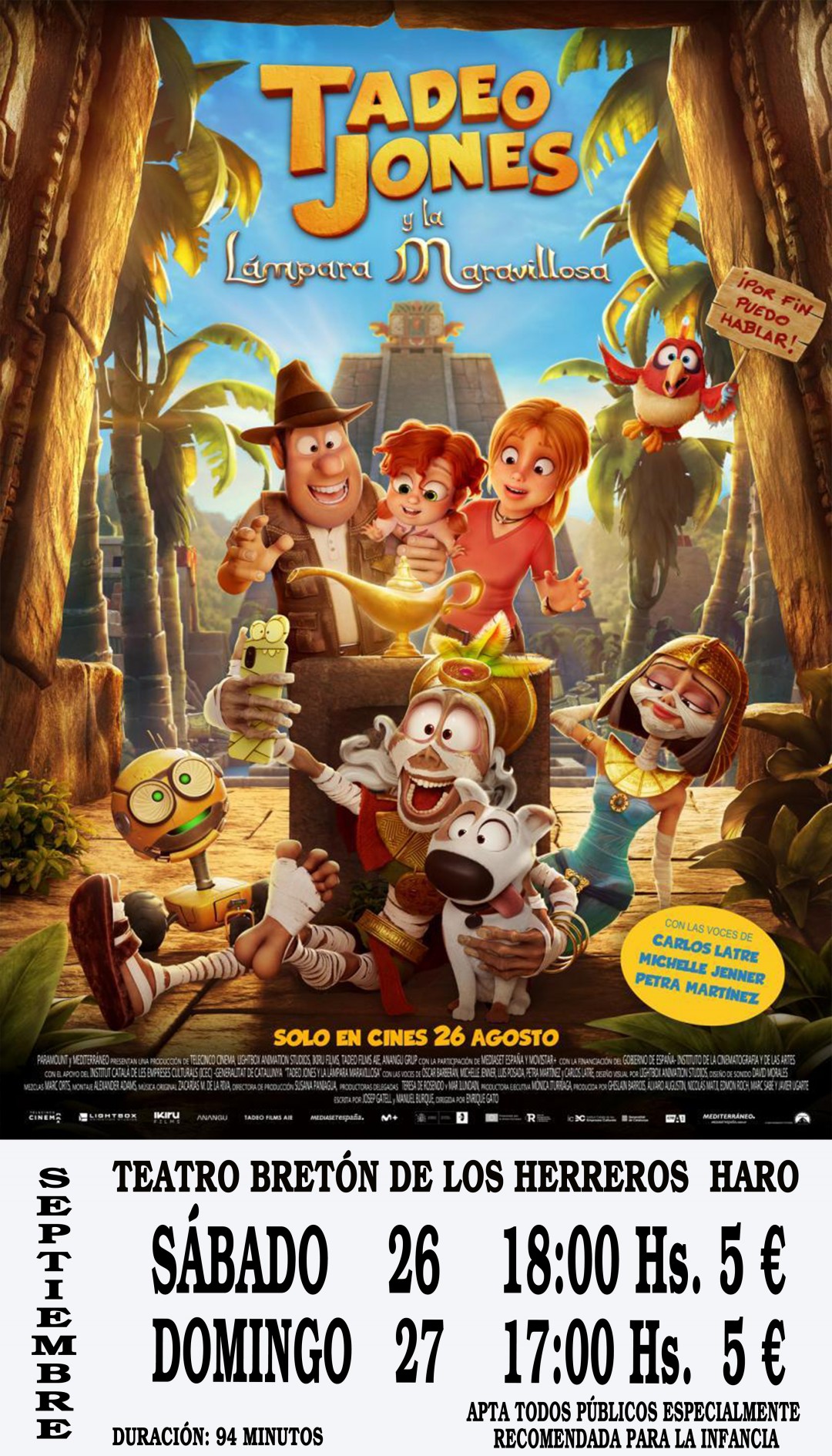 CINE: Tadeo Jones y la Lámpara Maravillosa