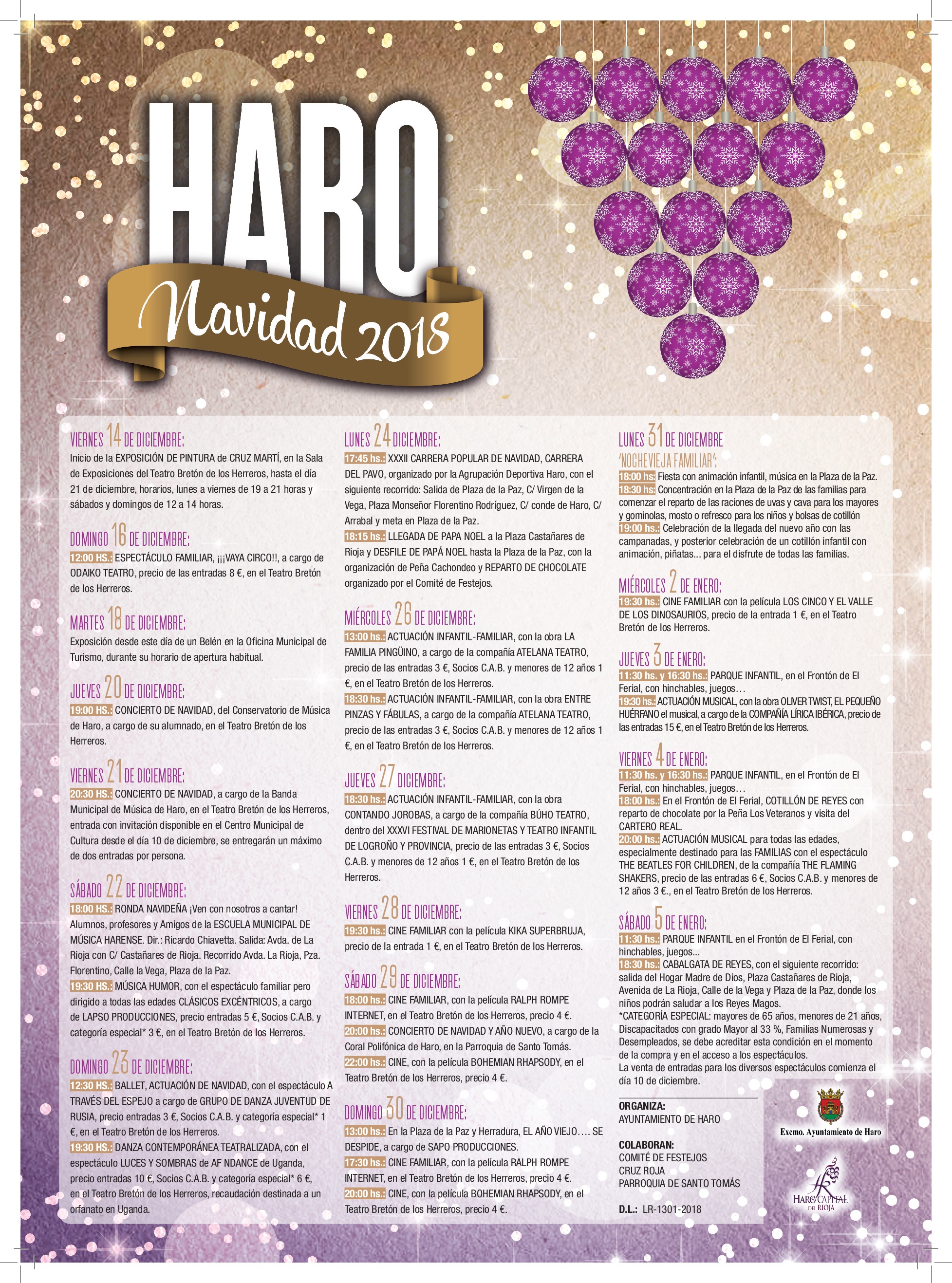 Se hace público el programa de Navidad 2018
