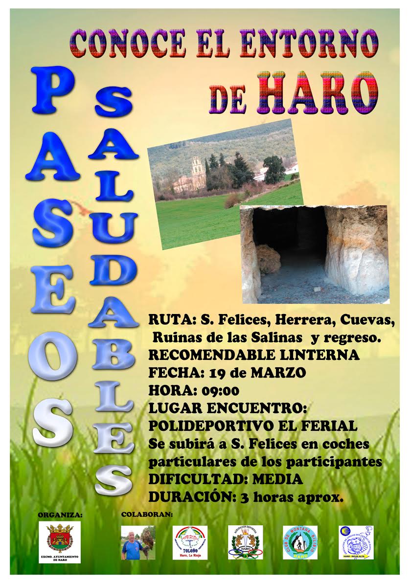 Paseo saludable para este próximo domingo 19 de marzo