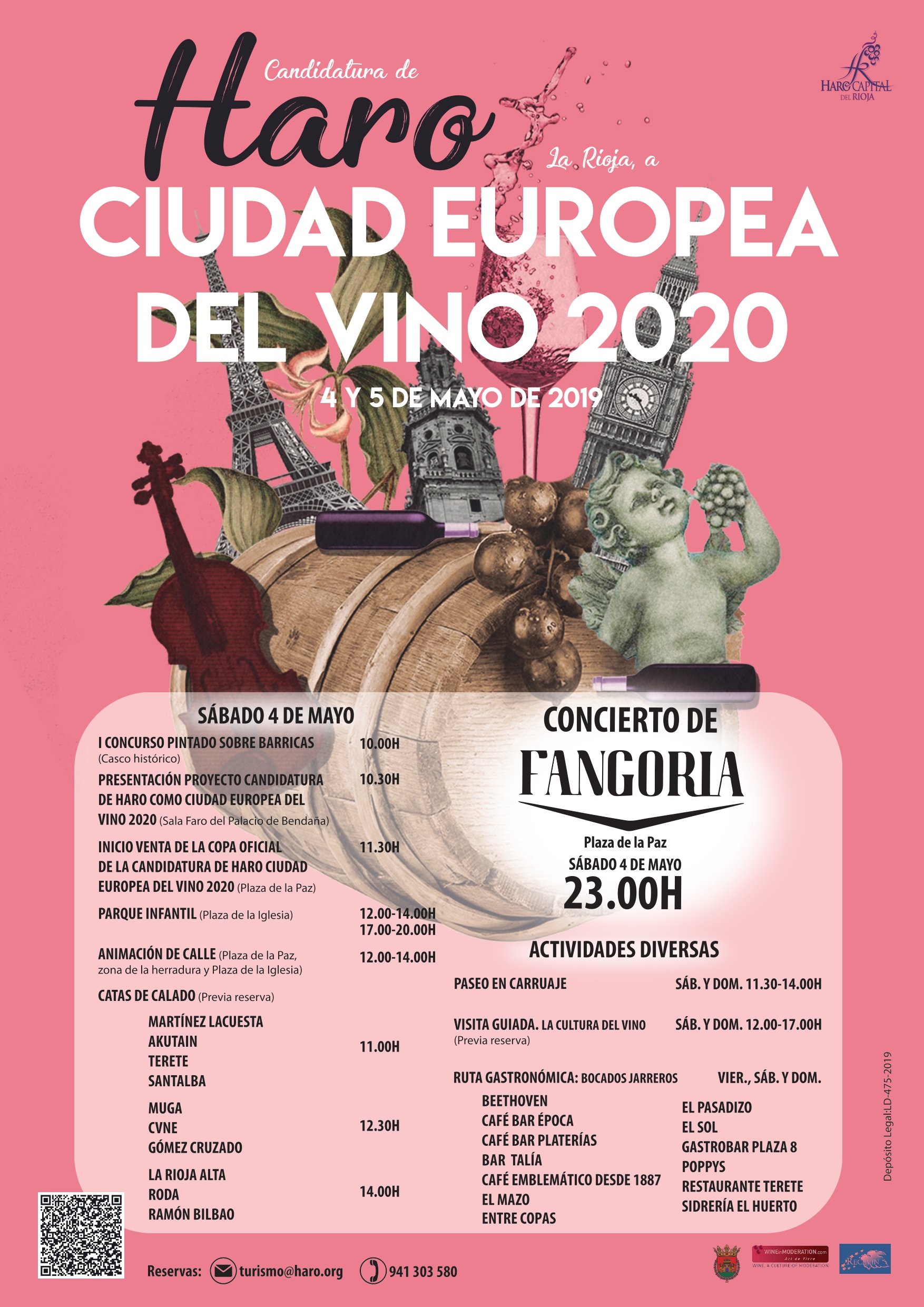Todo listo para la presentación de la candidatura de Haro a Ciudad Europea del Vino