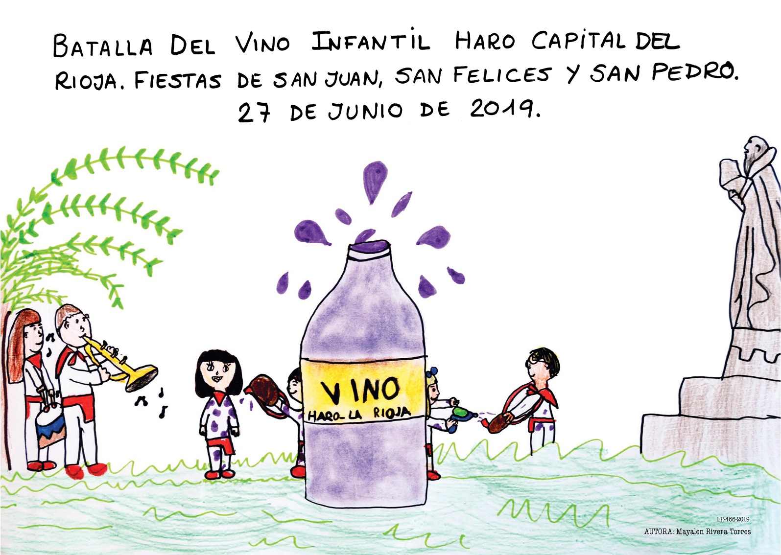 Cartel de la Batalla del Vino Infantil