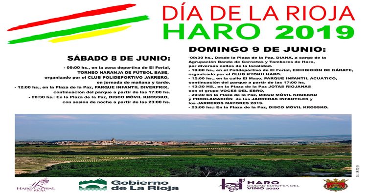 La conmemoración del Día de la Rioja en Haro contempla actividades el sábado y domingo