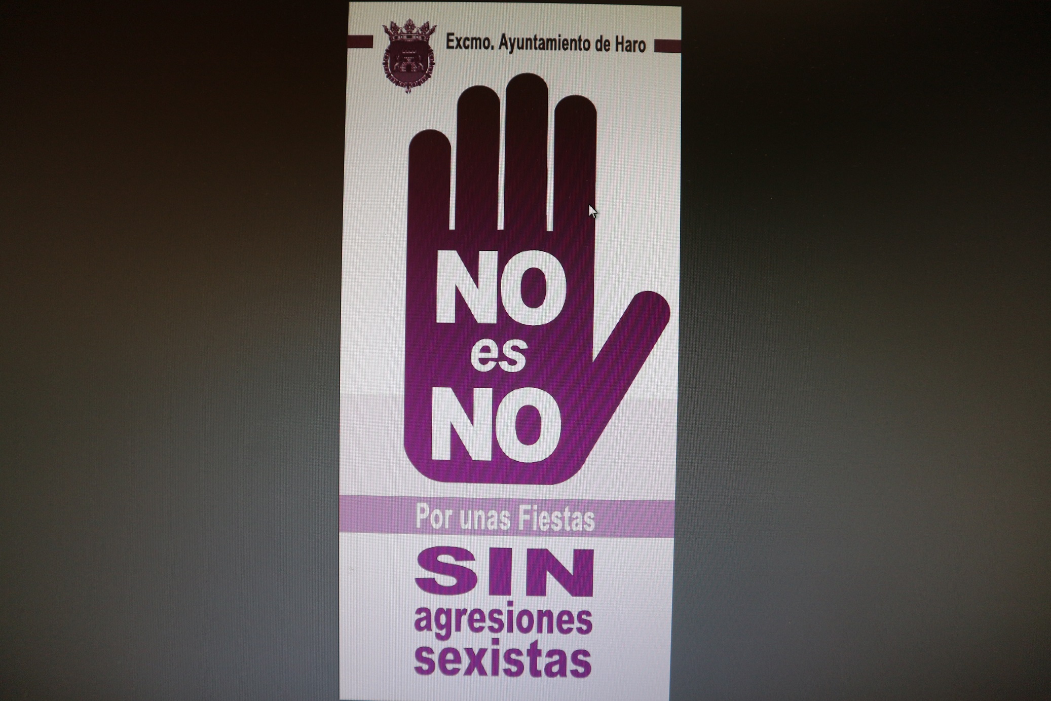 El Ayuntamiento de Haro se suma a la campaña “No es No”