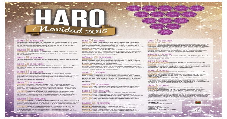 Se hace público el programa de Navidad 2018