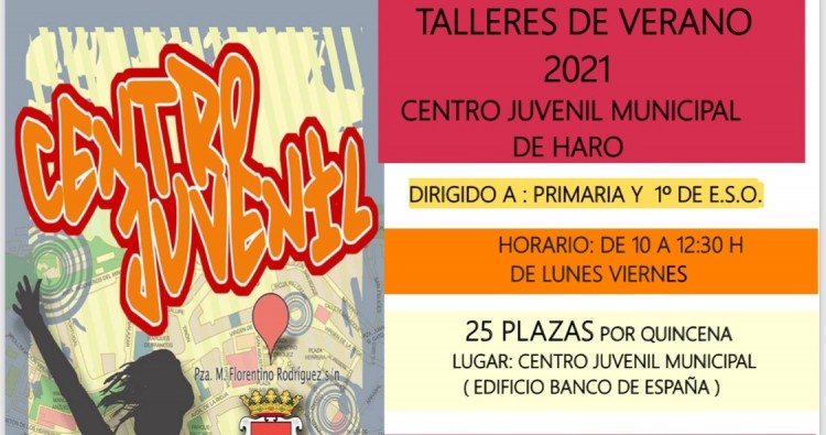 Juventud abre este lunes 24 de mayo la preinscripción de los talleres de verano