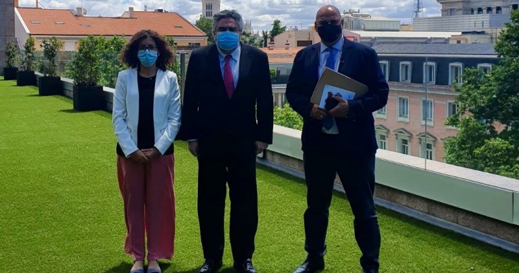 La Alcaldesa y el concejal de Deportes del Ayuntamiento de Haro se reúnen con el ministro de Cultura y Deportes