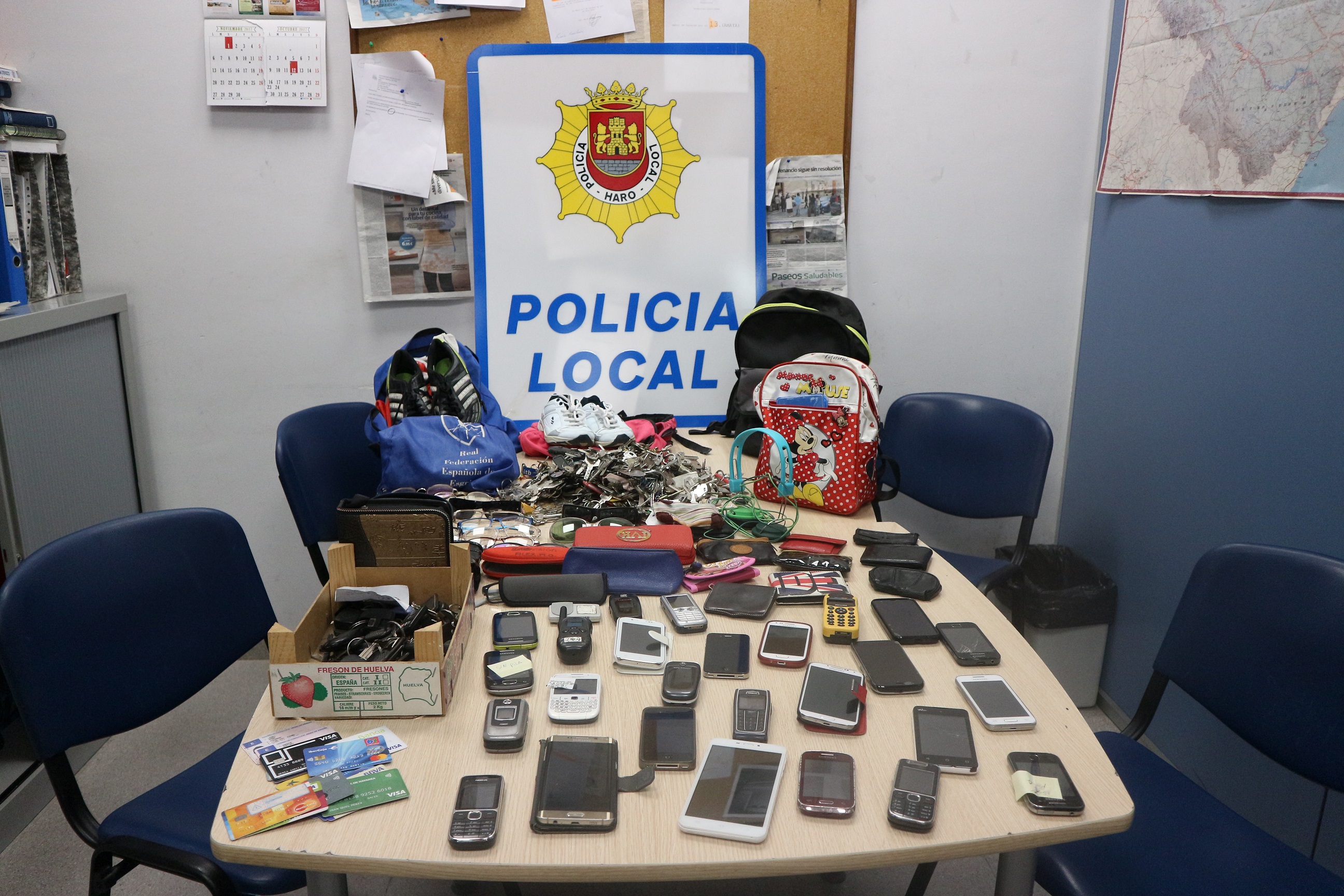 La Policía Local hace un llamamiento para recuperar los objetos perdidos