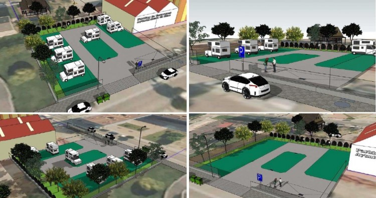 Haro inicia las obras del aparcamiento de autocaravanas