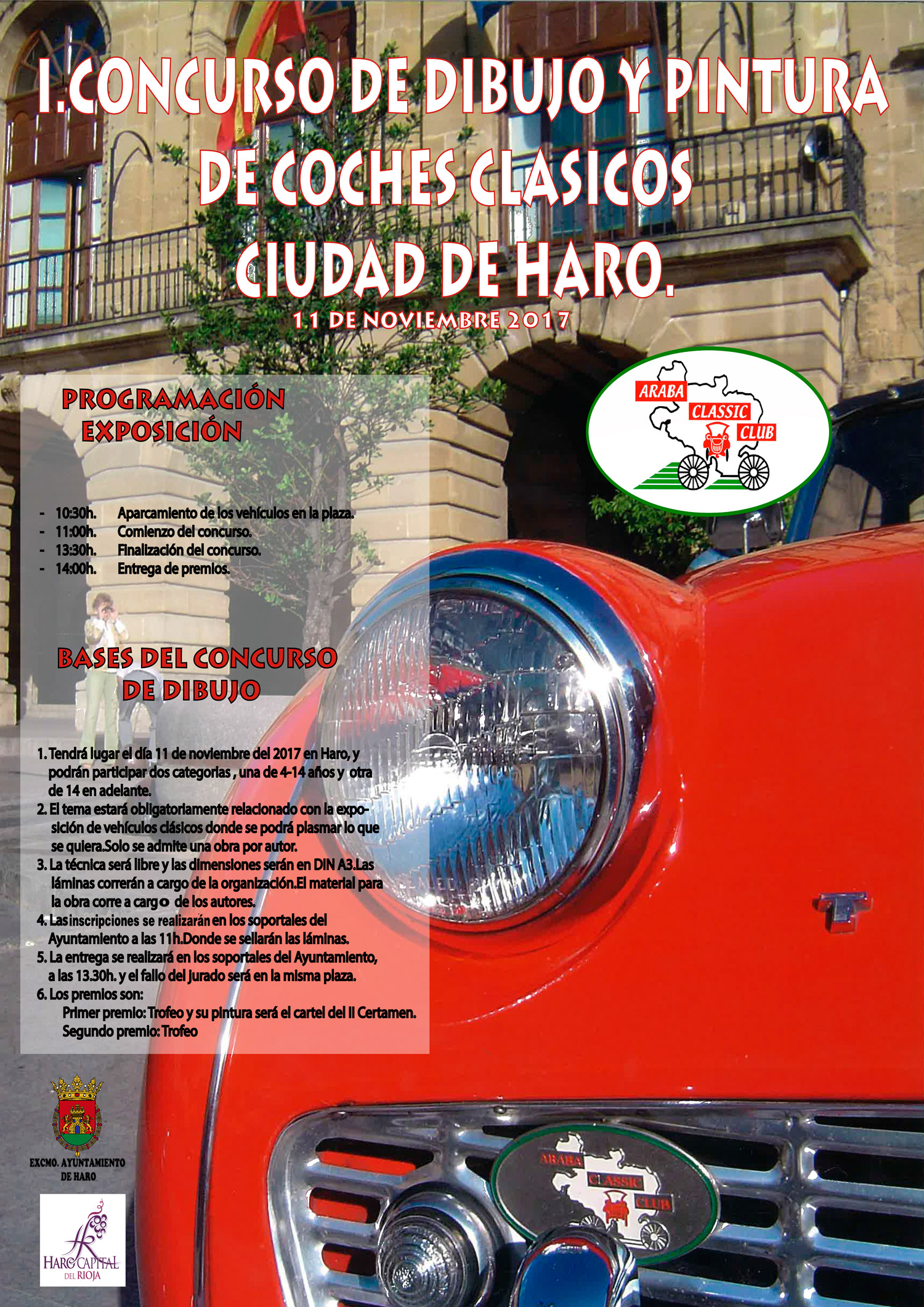 Este sábado, I Concurso de Dibujo y Pintura de Coches Clásicos