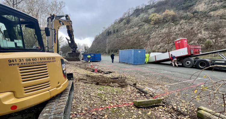 Haro inicia las obras de la pasarela peatonal sobre el río Tirón