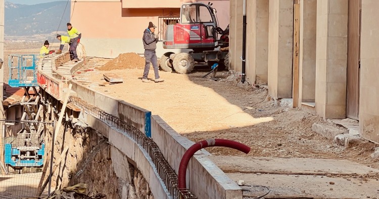 La obra de calle San Felices supera el 65% de ejecución
