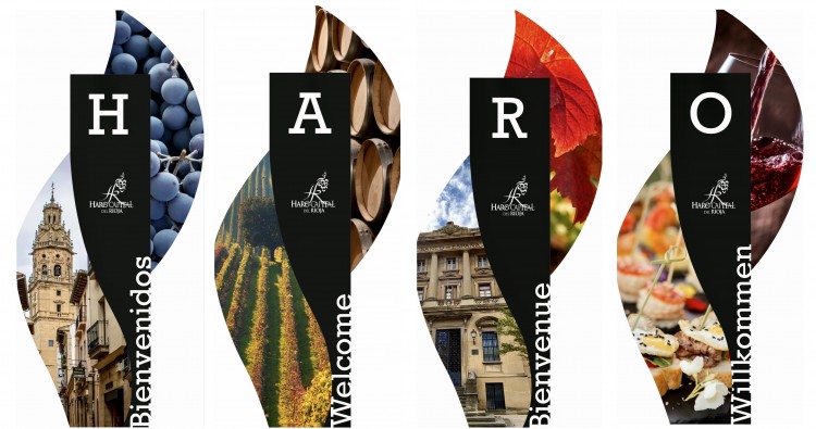 Haro instalará varios tótems con la marca Capital del Rioja