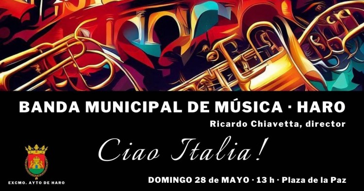 Música italiana para el último fin de semana del mes en la plaza de la Paz