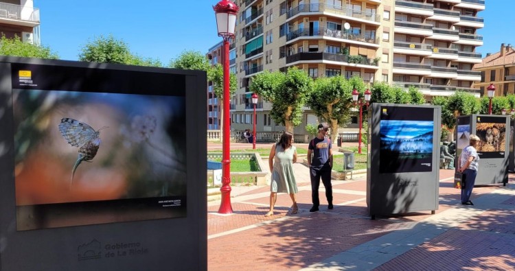 La exposición itinerante Naturaleza de la Rioja, en los Jardines de la Vega