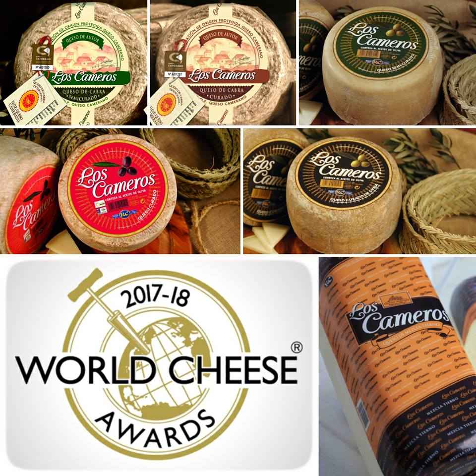 El Ayuntamiento felicita a Los Cameros por sus galardones en el World Cheese Awards