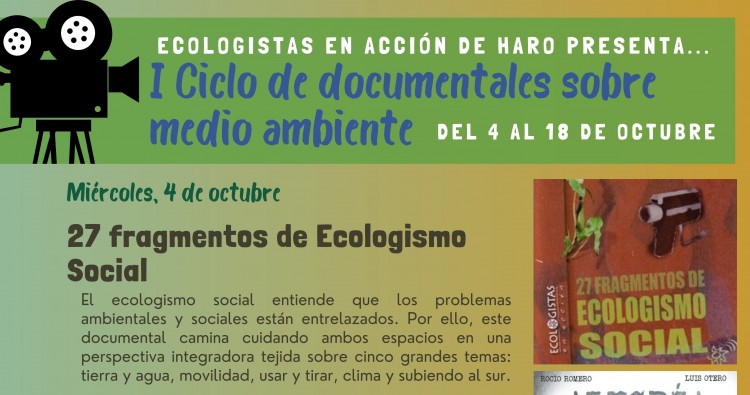 I CICLO DE DOCUMENTALES SOBRE MEDIO AMBIENTE