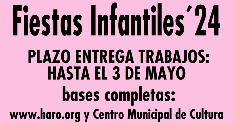 Concurso de Carteles Batalla del Vino Infantil Fiestas de San Juan, San Felices y San Pedro 2024
