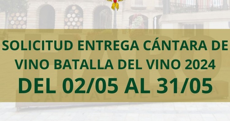 Solicitud Cantara de Vino San Pedro 2024