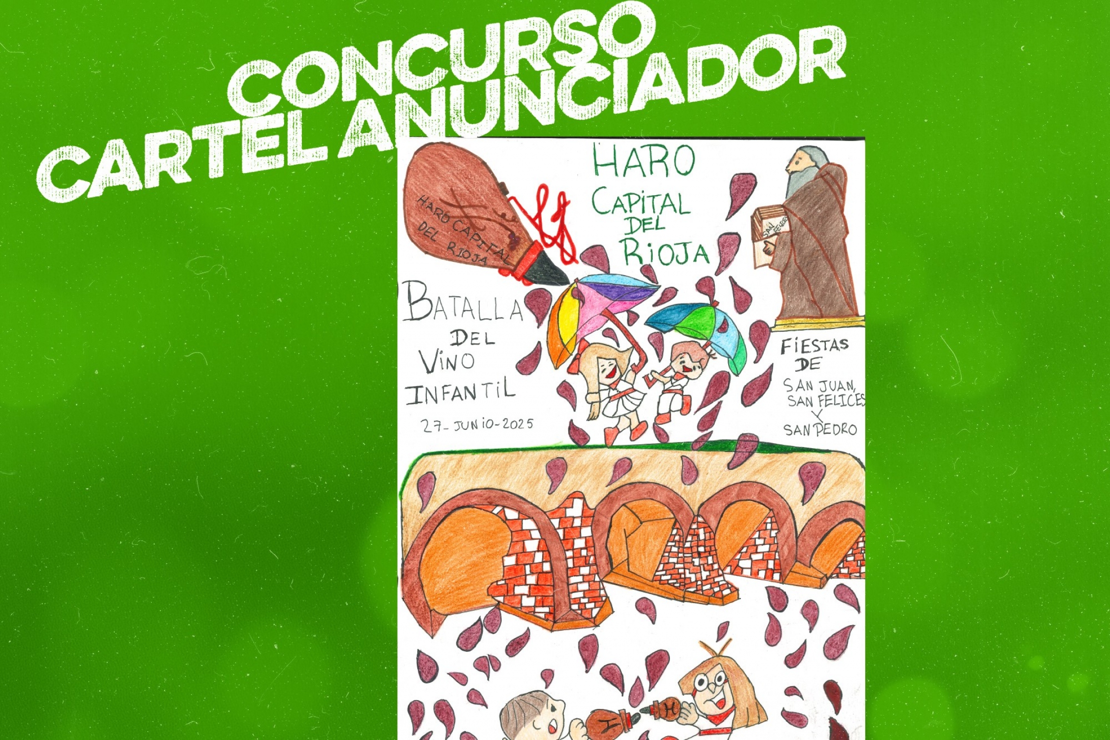 Haro convoca el concurso del cartel de la Batalla del Vino Infantil 2026