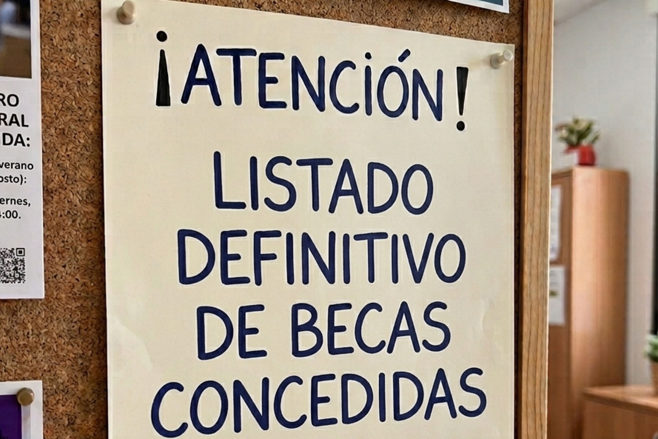 BECAS: Listado Definitivo Becas Sánchez del Río