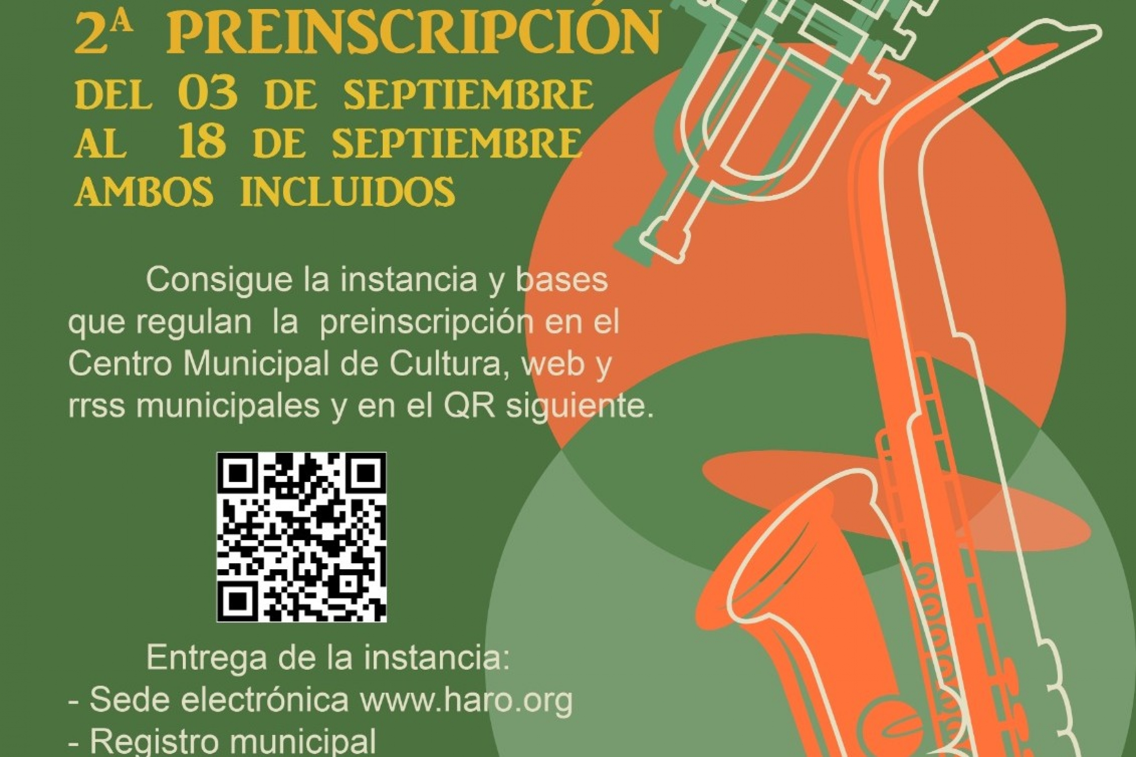 ESCUELA MUNICIPAL DE MÚSICA: Preinscripción