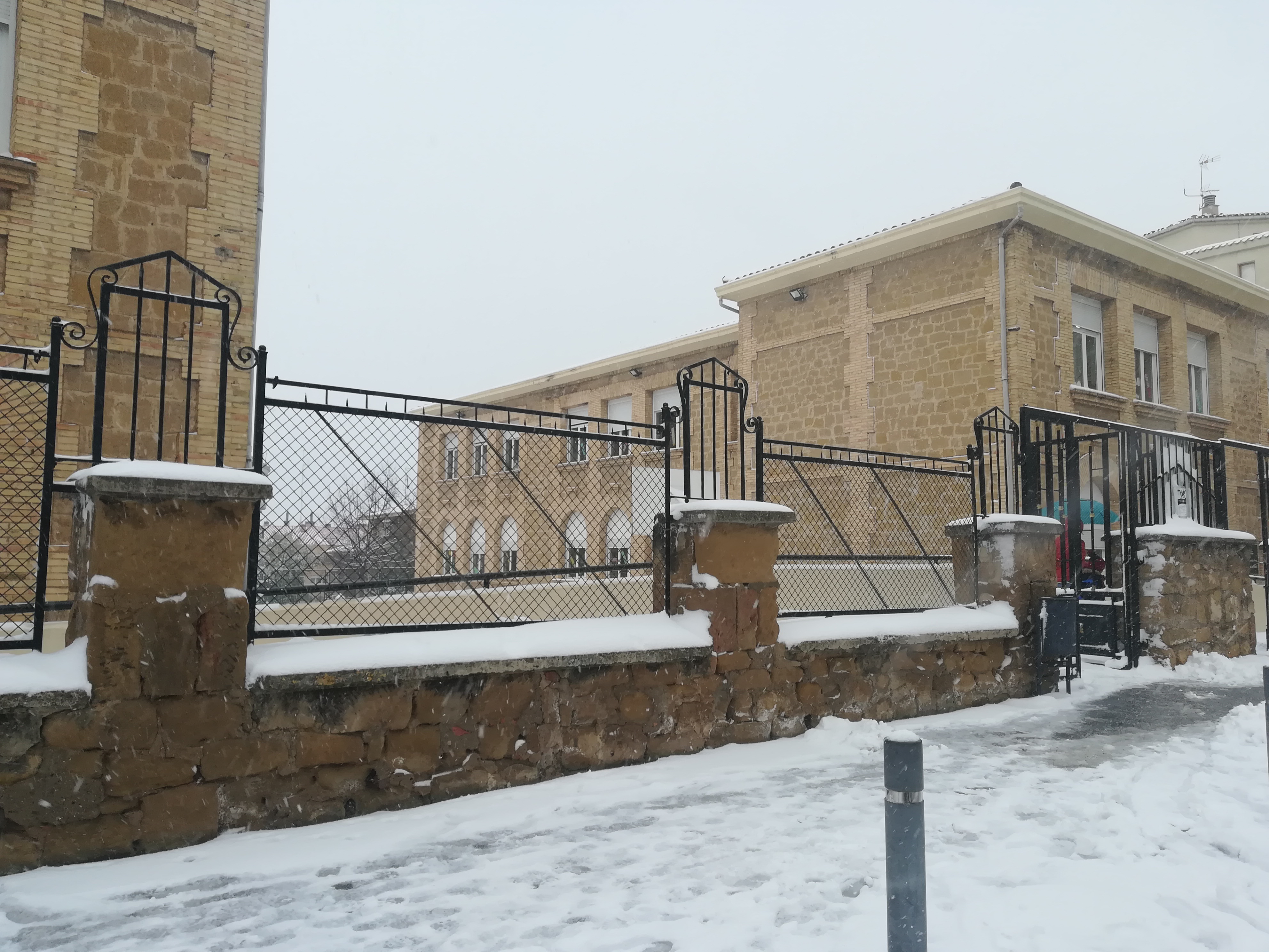 Incidencias en los colegios de Haro a causa del temporal