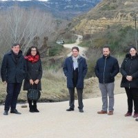 José Ignacio Pérez y Laura Rivado visitan las obras de mejora del camino de Haro a Briñas
