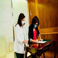 Laura Rivado firma el Convenio de Cabeceras de Comarca con el Gobierno de La Rioja