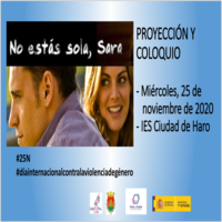 Igualdad organiza una proyección y un coloquio para la celebración del 25N