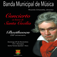 La Banda Municipal de Música actúa en la Parroquia por Santa Cecilia