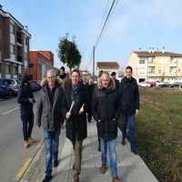 Javier Redondo y Ángel Conde asisten a la presentación de la obra de mejora de la carreter