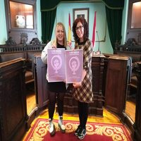 La alcaldesa de Haro recibe a Andrea Barquín Valderrama